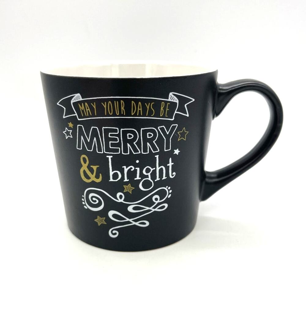 Boston Warehouse Trading Co Christmas Mug Merry & Bright